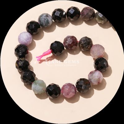 Đá quý hình dạng tròn hạt Rose Quartz tinh thể Quartz tròn mặt lỏng hạt cho bộ sưu tập đồ trang sức thanh lịch