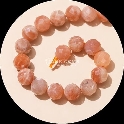 Nhiều màu đá quý hạt đá quý tự nhiên hạt citrine dâu tây thạch anh mặt tròn lỏng hạt