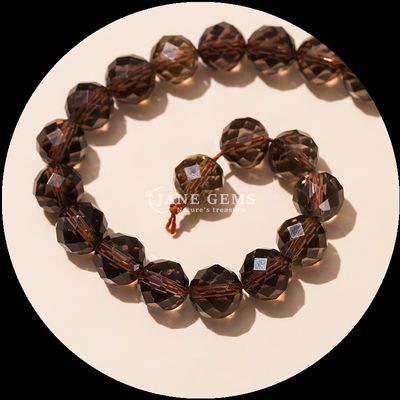 Nhiều màu đá quý hạt đá quý tự nhiên hạt citrine dâu tây thạch anh mặt tròn lỏng hạt
