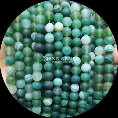 8mm Natural Gemstone Beads Gems Bead Various Banded Agate Frosted Loose Bead Strands cho các phụ kiện bằng ngọc thủ công