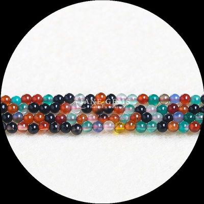 Tạo đồ trang sức DIY với đá quý tự nhiên Bead 4mm kích thước Đẹp Crystal Rose Quartz Sodalite Loose Bead Strands