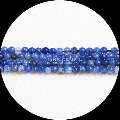 Tạo đồ trang sức DIY với đá quý tự nhiên Bead 4mm kích thước Đẹp Crystal Rose Quartz Sodalite Loose Bead Strands