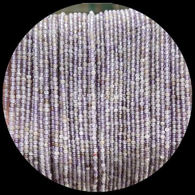 Các sợi hạt Amethyst đa màu tròn đánh bóng đá quý để làm đồ trang sức bằng đá tinh thể đa năng