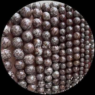 Đá quý tròn với kỹ thuật đánh bóng Đá cát màu đỏ Jasper màu xanh lá cây Thạch tinh đá chữa bệnh Đá đai tròn lỏng lẻo Đá kim ngọc tinh tế và bền