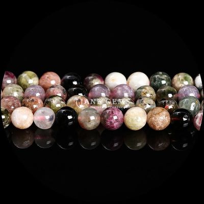 Vòng cắt đá quý hạt vàng đá cát rêu Agate tourmaline khác nhau Crystal chữa bệnh lỏng lẻo hạt dây cuối cùng làm đồ trang sức DIY thiết yếu