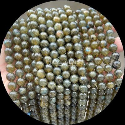 Đá quý cắt tròn Đá quý hạt Zebra Jasper Mahagony Obsidian Các loại khác nhau Đá chữa bệnh tinh thể Dây hạt lỏng cho phụ kiện thủ công