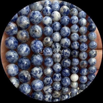 Đá quý hình tròn Howlite Rohdonite đá tinh thể Các loại đá chữa bệnh khác nhau cho đồ trang sức DIY