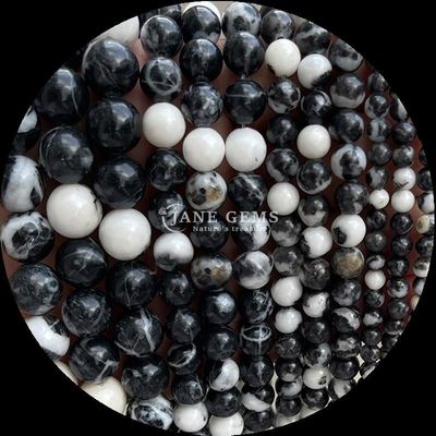 Ngọc quý Bead hình tròn 8mm tự nhiên cho B2B Nhà phân phối đá quý Ngọc đá chữa bệnh khác nhau Zebra Jasper Amazonite và nhiều hơn nữa cho DIY