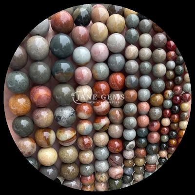 Ngọc quý Bead hình tròn 8mm tự nhiên cho B2B Nhà phân phối đá quý Ngọc đá chữa bệnh khác nhau Zebra Jasper Amazonite và nhiều hơn nữa cho DIY