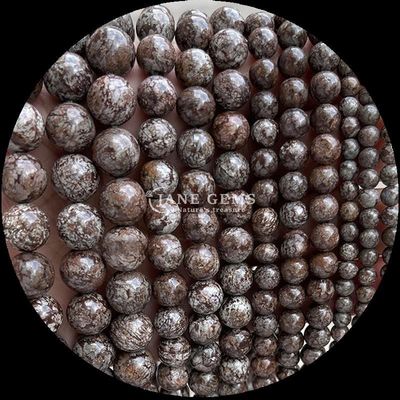 8mm đánh bóng đá đắt tiền hạt Hematite Yooperlite và nhiều loại khác nhau Thạch tinh đá chữa bệnh Loose hạt dây cho phụ kiện thời trang