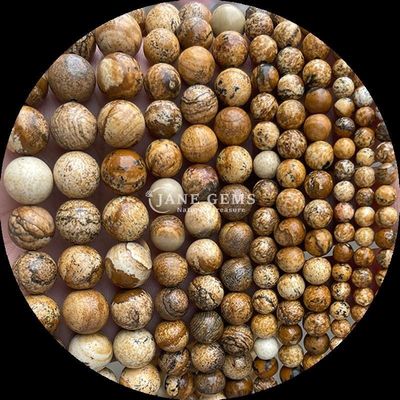 Đá quý hạt hình tròn Various Natural Healing Stones Gold Sandstone Labradorite Loose Bead Strands cho yêu cầu của khách hàng