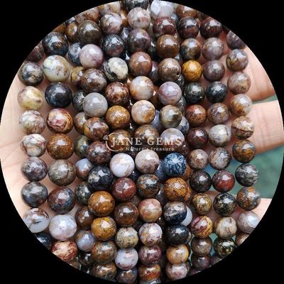 Đá quý hạt hình tròn Various Natural Healing Stones Gold Sandstone Labradorite Loose Bead Strands cho yêu cầu của khách hàng