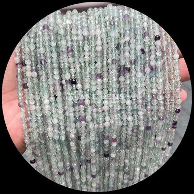 Ngọc thiên nhiên hạt đinh cắt tròn mặt pha tinh thể chữa bệnh Mini đá quý Moss Agate Snowflake Obsidian Various Loose Bead Strands lý tưởng cho phụ kiện thủ công