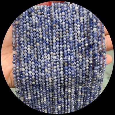 Hình dạng tròn nhiều màu hạt đá quý tinh thể tự nhiên chữa bệnh Rose Quartz, Lapis Lazuli mặt lỏng dây đeo hạt cho đồ trang sức DIY