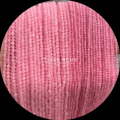 Hình dạng tròn nhiều màu hạt đá quý tinh thể tự nhiên chữa bệnh Rose Quartz, Lapis Lazuli mặt lỏng dây đeo hạt cho đồ trang sức DIY